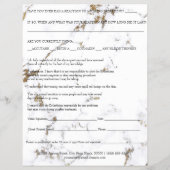 ろう付け脱毛責任放棄リリース大理石 チラシ (裏面)