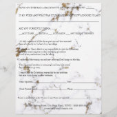 ろう付け脱毛責任放棄リリース大理石 チラシ (裏面)