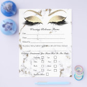 ろう付け脱毛責任放棄リリース大理石 チラシ (シングル)