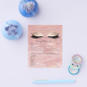 ろう付け脱毛責任放棄リリース大理石 チラシ (シングル)