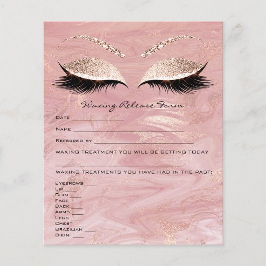 ろう付け脱毛責任放棄リリース大理石 チラシ (正面)