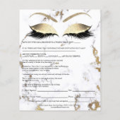 ろう付け脱毛責任放棄リリース大理石 チラシ (裏面)