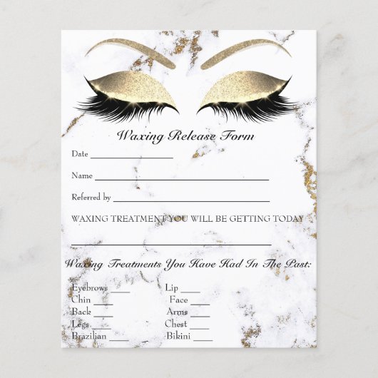 ろう付け脱毛責任放棄リリース大理石 チラシ (正面)