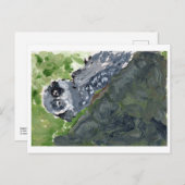 ろう及び紋付き岩はがき ポストカード (正面/裏面)