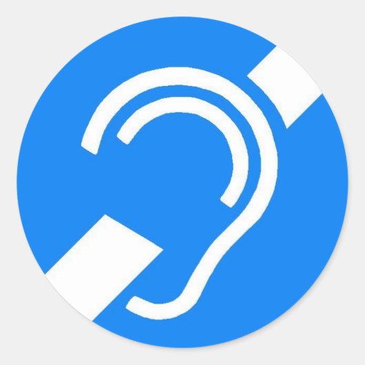 ろう国際的者のシール記号 ラウンドシール (正面)