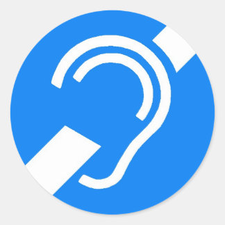 ろう国際的者のシール記号 ラウンドシール