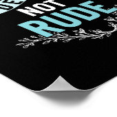 ろう者でない失礼ろう者認識度イエローリボンAsl Lan ポスター (角)