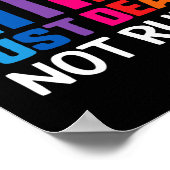 ろう者でない失礼ろう者認識度イエローリボンAsl Lan ポスター (角)