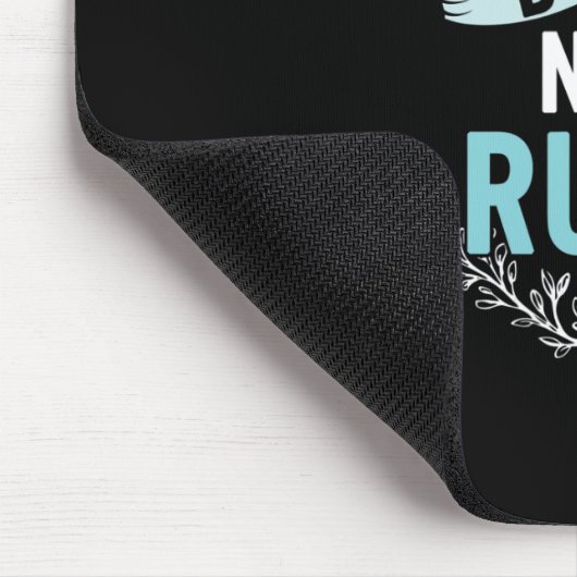 ろう者でない失礼ろう者認識度イエローリボンAsl Lan マウスパッド (コーナー)