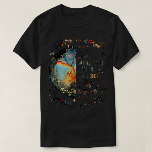 ろう者のプライドは何でもいい Tシャツ (デザイン正面)