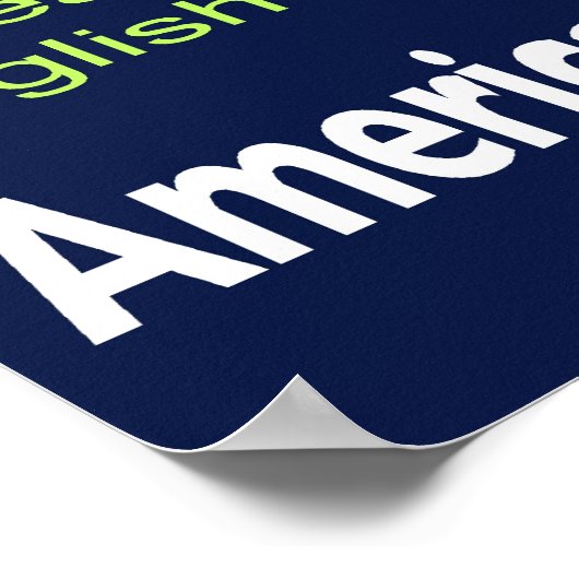 ろう者のリテラシーへのオープンドアはASL 19"x13" ポスター (角)