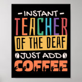 ろう者の先生はコーヒーを加えるだけだ ポスター (正面)
