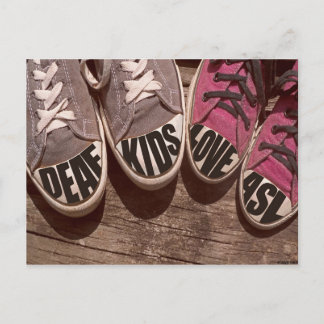 ろう者の子供がASLを愛する ポストカード