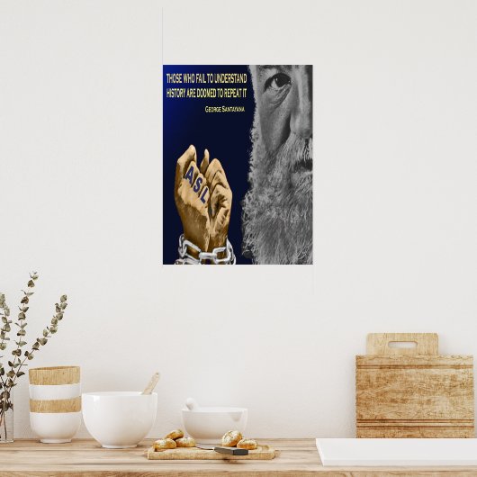 ろう者の歴史は繰り返される。45.72cm x 60.96cm ポスター (キッチン)