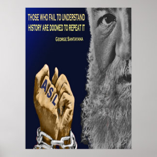 ろう者の歴史は繰り返される。45.72cm x 60.96cm ポスター