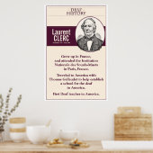 ろう者の歴史ローラン・クレル(ASL) ポスター (キッチン)