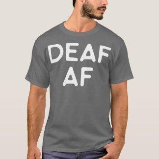 ろう者の聴覚障害と難聴ギフト Tシャツ