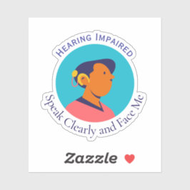 ろう者の記号 シール