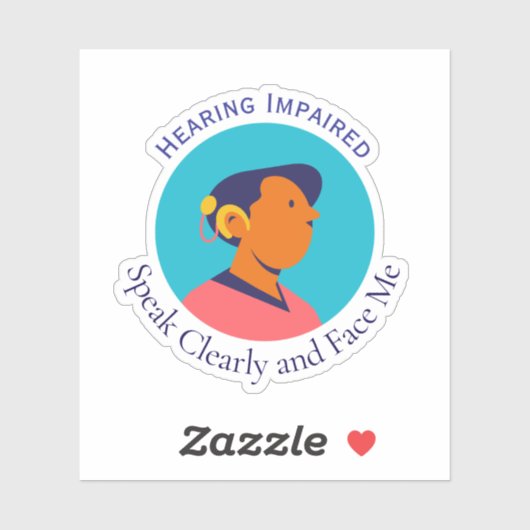 ろう者の記号 シール (シート)