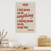 ろう者は何でもできる… ポスター (キッチン)