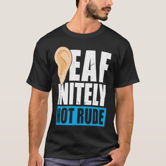 ろう者は失礼ろう者ではないプライド Tシャツ (正面)