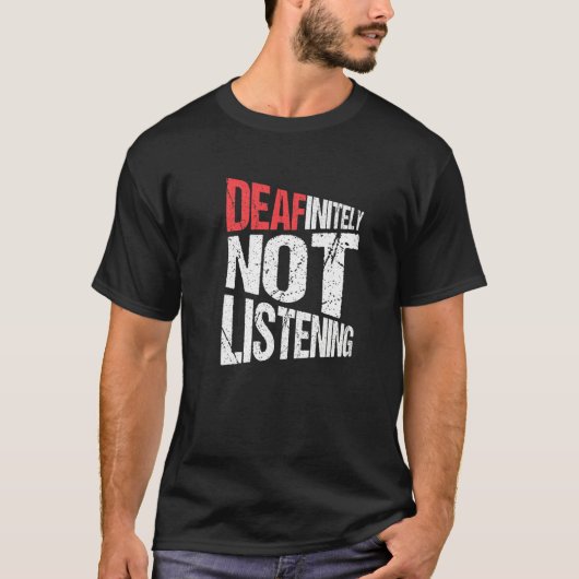 ろう者プライドデアフィネティイ聞ズ Tシャツ (正面)