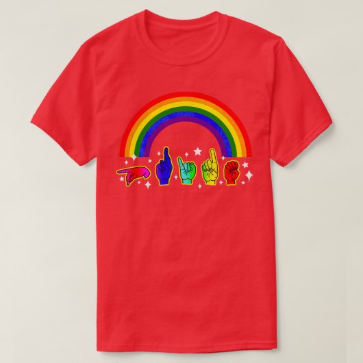 ろう者プライド1 Tシャツ (デザイン正面)