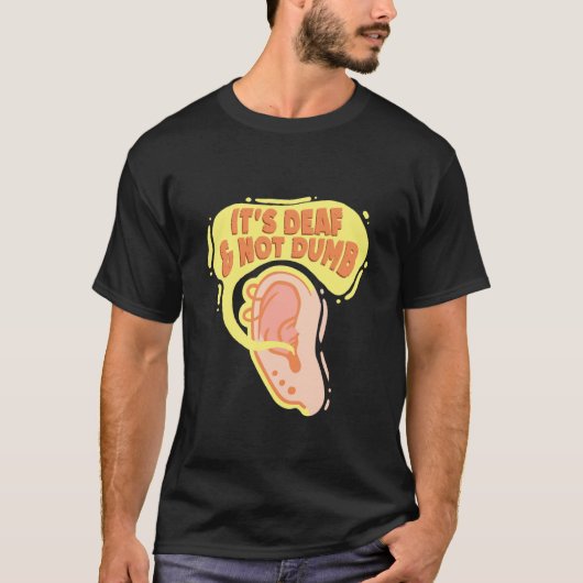 ろう者プライド 聴覚障害 ASL Tシャツ (正面)