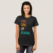 ろう者プライドASL手話ライブラブリップ読ズ Tシャツ (正面フル)