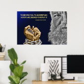 ろう者忘れの歴史が運命づけられること(35x23) ポスター (ホームオフィス)