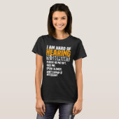 ろう者認識度補聴器インプラントASL協力P Tシャツ (正面フル)