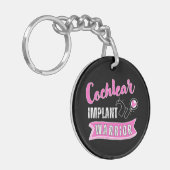 ろう者認識度 – 蝸牛植え戦士 キーホルダー (正面左)