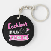 ろう者認識度 – 蝸牛植え戦士 キーホルダー (裏面)