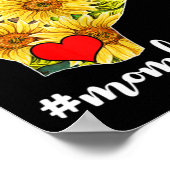 ろう者認識度ASL手話ひまわり大好き ポスター (角)