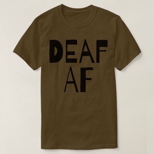 ろう認識度ろうAF Tシャツ (デザイン正面)