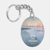 ろう認識度 感動的 キーホルダー (正面左)