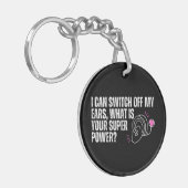 ろう認識度 – 蝸牛インプラすごいントパワー キーホルダー (正面左)