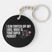 ろう認識度 – 蝸牛インプラすごいントパワー キーホルダー (裏面)