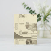 ろう、ポーパー、囚人の統計マップ ポストカード (スタンド正面)