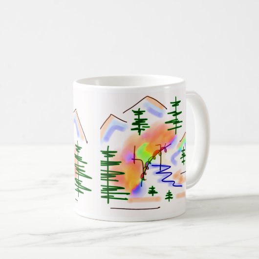 ろばおよび虹 コーヒーマグカップ (正面右)