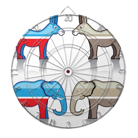 ろばおよび象の政党 ダーツボード (正面)