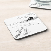 ろばおよび象の鋳造の影 コースター (左側)