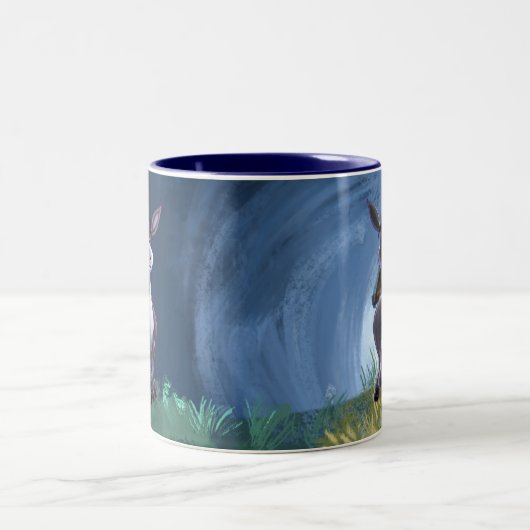 ろばのギフト及び付属品 ツートーンマグカップ (中央)