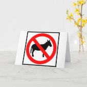 ろばのハイウェーの印無し カード (黄色い花)