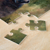 ろばのポートレートのパズル ジグソーパズル (側面)