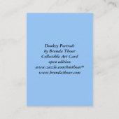 ろばのポートレートArtCard 名刺 (裏面)