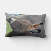 ろばの子馬のポートレートの垂直 ランバークッション (裏面)