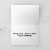 ろばの年か耳カード カード (内部)