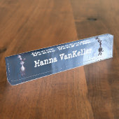 ろばの文房具 デスクネームプレート (側面)