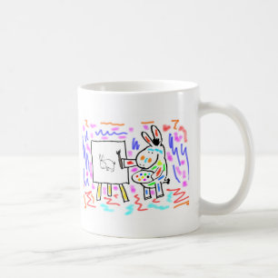 ろばの絵画 コーヒーマグカップ